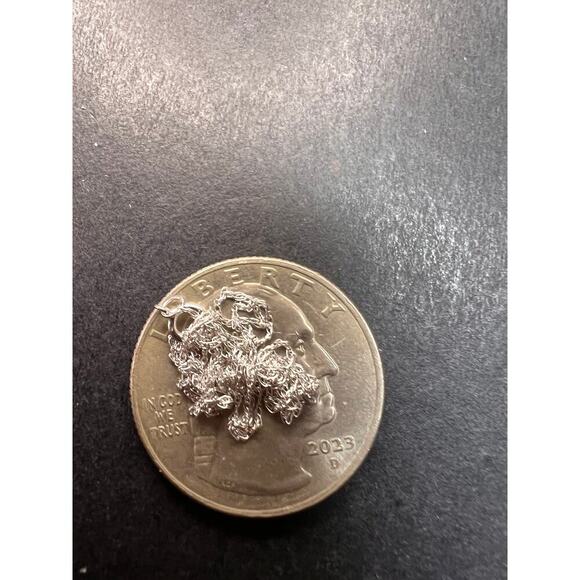 NEW 14k white gold 18 inch cable chain .45 grams - Picture 4 of 9